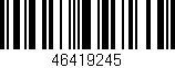 Código de barras (EAN, GTIN, SKU, ISBN): '46419245'