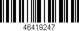 Código de barras (EAN, GTIN, SKU, ISBN): '46419247'