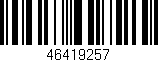 Código de barras (EAN, GTIN, SKU, ISBN): '46419257'