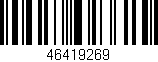 Código de barras (EAN, GTIN, SKU, ISBN): '46419269'