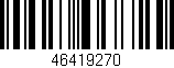 Código de barras (EAN, GTIN, SKU, ISBN): '46419270'