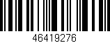 Código de barras (EAN, GTIN, SKU, ISBN): '46419276'
