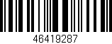 Código de barras (EAN, GTIN, SKU, ISBN): '46419287'