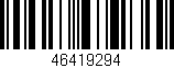 Código de barras (EAN, GTIN, SKU, ISBN): '46419294'