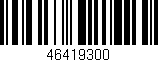 Código de barras (EAN, GTIN, SKU, ISBN): '46419300'