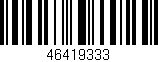 Código de barras (EAN, GTIN, SKU, ISBN): '46419333'