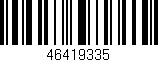 Código de barras (EAN, GTIN, SKU, ISBN): '46419335'