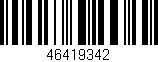 Código de barras (EAN, GTIN, SKU, ISBN): '46419342'
