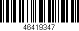 Código de barras (EAN, GTIN, SKU, ISBN): '46419347'