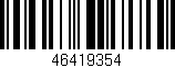 Código de barras (EAN, GTIN, SKU, ISBN): '46419354'