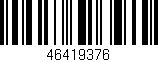 Código de barras (EAN, GTIN, SKU, ISBN): '46419376'