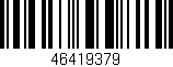 Código de barras (EAN, GTIN, SKU, ISBN): '46419379'