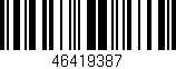 Código de barras (EAN, GTIN, SKU, ISBN): '46419387'