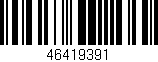 Código de barras (EAN, GTIN, SKU, ISBN): '46419391'