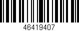 Código de barras (EAN, GTIN, SKU, ISBN): '46419407'
