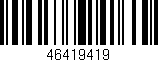 Código de barras (EAN, GTIN, SKU, ISBN): '46419419'