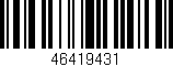 Código de barras (EAN, GTIN, SKU, ISBN): '46419431'