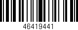 Código de barras (EAN, GTIN, SKU, ISBN): '46419441'