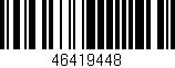 Código de barras (EAN, GTIN, SKU, ISBN): '46419448'
