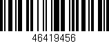Código de barras (EAN, GTIN, SKU, ISBN): '46419456'