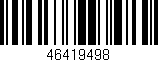 Código de barras (EAN, GTIN, SKU, ISBN): '46419498'