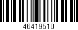 Código de barras (EAN, GTIN, SKU, ISBN): '46419510'