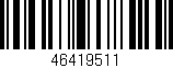 Código de barras (EAN, GTIN, SKU, ISBN): '46419511'