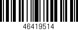 Código de barras (EAN, GTIN, SKU, ISBN): '46419514'