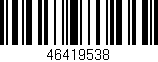 Código de barras (EAN, GTIN, SKU, ISBN): '46419538'