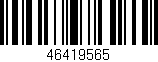 Código de barras (EAN, GTIN, SKU, ISBN): '46419565'