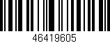 Código de barras (EAN, GTIN, SKU, ISBN): '46419605'