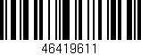 Código de barras (EAN, GTIN, SKU, ISBN): '46419611'