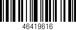 Código de barras (EAN, GTIN, SKU, ISBN): '46419616'