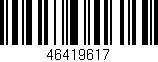 Código de barras (EAN, GTIN, SKU, ISBN): '46419617'