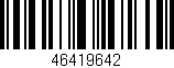Código de barras (EAN, GTIN, SKU, ISBN): '46419642'