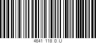 Código de barras (EAN, GTIN, SKU, ISBN): '4641_118_0_U'