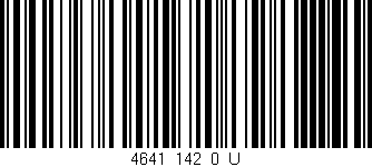 Código de barras (EAN, GTIN, SKU, ISBN): '4641_142_0_U'