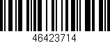 Código de barras (EAN, GTIN, SKU, ISBN): '46423714'