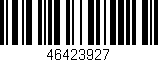 Código de barras (EAN, GTIN, SKU, ISBN): '46423927'