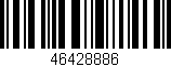 Código de barras (EAN, GTIN, SKU, ISBN): '46428886'