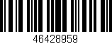Código de barras (EAN, GTIN, SKU, ISBN): '46428959'