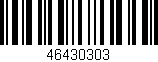 Código de barras (EAN, GTIN, SKU, ISBN): '46430303'