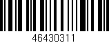Código de barras (EAN, GTIN, SKU, ISBN): '46430311'