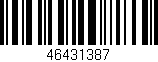 Código de barras (EAN, GTIN, SKU, ISBN): '46431387'