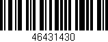 Código de barras (EAN, GTIN, SKU, ISBN): '46431430'