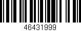 Código de barras (EAN, GTIN, SKU, ISBN): '46431999'