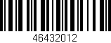 Código de barras (EAN, GTIN, SKU, ISBN): '46432012'