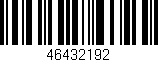 Código de barras (EAN, GTIN, SKU, ISBN): '46432192'