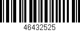 Código de barras (EAN, GTIN, SKU, ISBN): '46432525'
