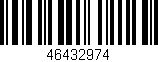 Código de barras (EAN, GTIN, SKU, ISBN): '46432974'